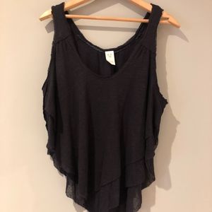 Free People Black tank top sz S